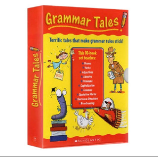 (พร้อมส่ง) หนังสือสอนไวยากรณ์ภาษาอังกฤษ  Grammar Tale 1เซท มี 10 เล่ม