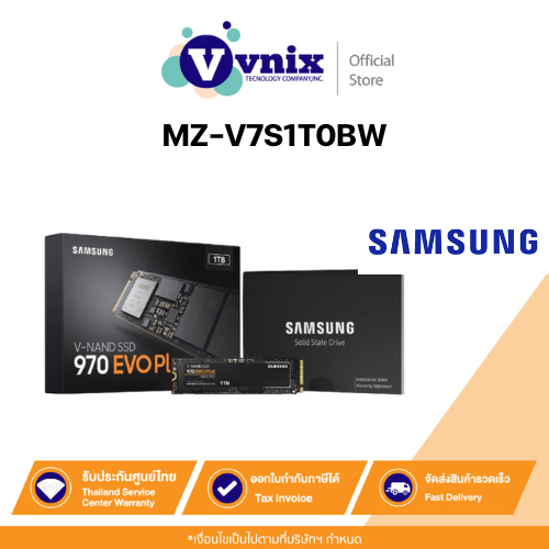 MZ-V7S1T0BW Samsung SSD 970 EVO PLUS M.2 PCIe 1TB By Vnix Group