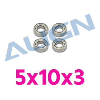 ลูกปืน 4ลูก ขนาด 5x10x3 Bearing(MR105) HB70R004XX ใช้กับฮอ TN70/TB70 ใส่ตรงกิ๊บหาง อะไหล่เฮลิคอปเตอร์ Align Trex Rc