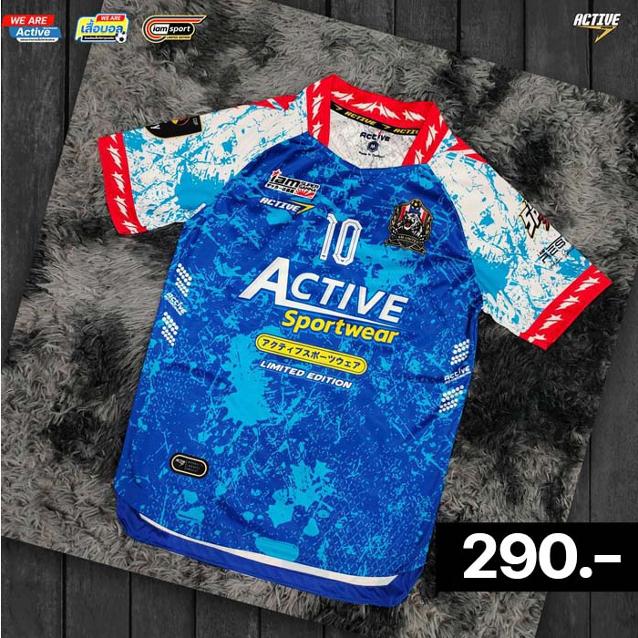 เสื้อพิมพ์ลาย เสื้อบอล คอวีห้าเหลี่ยม คอใหญ่ ผ้าไมโครริ้วเงา No.V.27