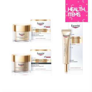 ((ของแท้ฉลากไทย)) Eucerin Hyaluron-Filler + Elasticity Day Cream SPF30 50ml และ Night Cream 50ml และ Eye Cream