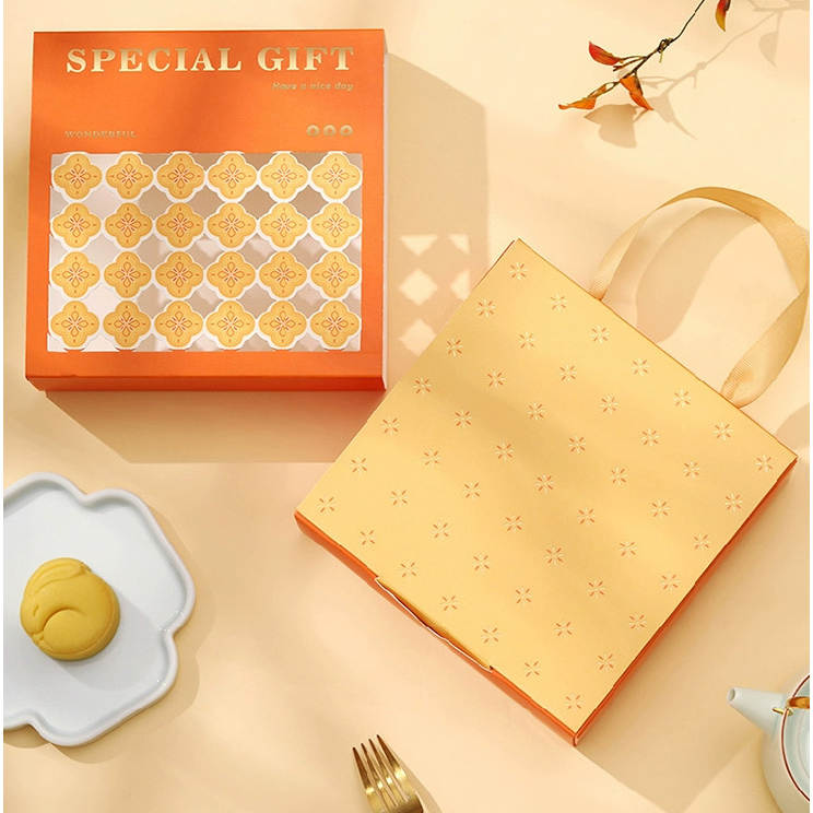 กล่องขนม 6ช่อง ขนมไหว้พระจันทร์ หูหิ้ว SPECIAL GIFTS รูปที่ 8