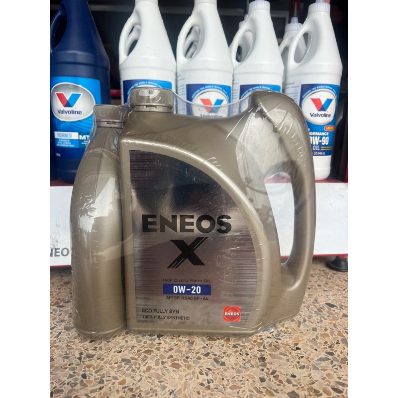 น้ำมันเครื่อง Eneos X 0W-20 SP Eco Fully Syn เกรดสังเคราะห์แท้ 100% 0w20 ขนาด 3+1 L
