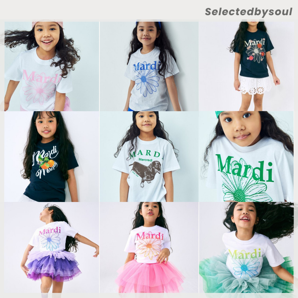 [Preorder] Mardi Mercredi Kids Flowermardi ของแท้100% ✨ เสื้อยืดเด็กนำเข้าจากเกาหลี ✈️