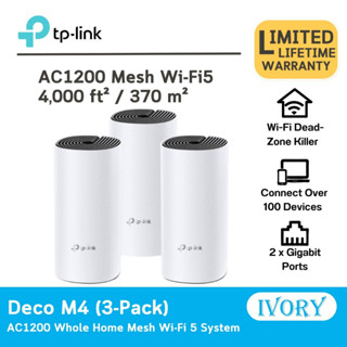 TP-Link Deco M4(3-pack) AC1200 Whole Home Mesh Wi-Fi System/ivoryitshop