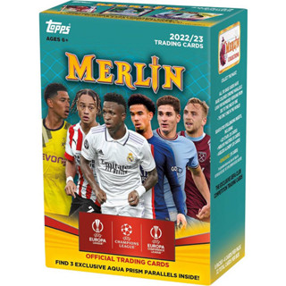 [พร้อมส่งฟรี] การ์ดสะสมฟุตบอล 2022-23 Topps Merlin Chrome UCC Blaster Box