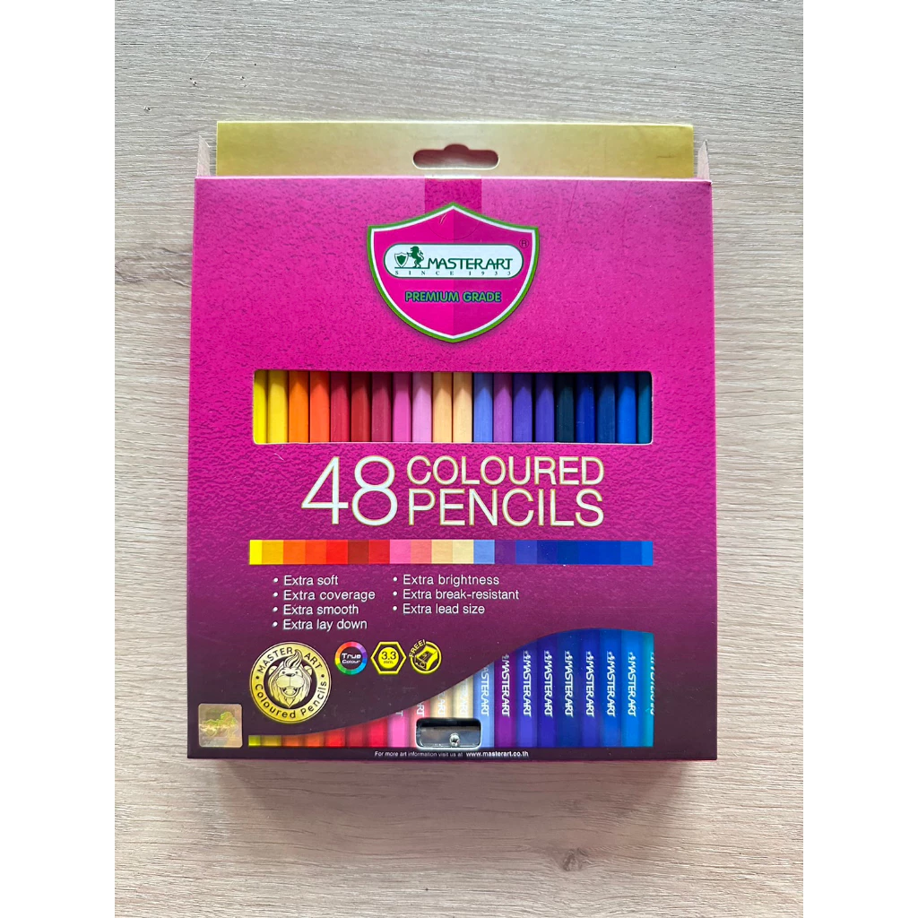 สีไม้ Master Art Premium Grade แท่งยาว 48 สี