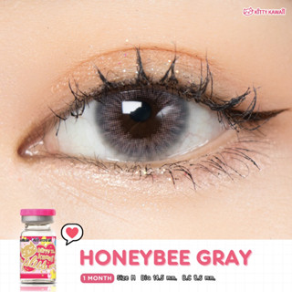 คอนเเทคเลนส์ Kittykawaii Honey bee gray (dia14.5)