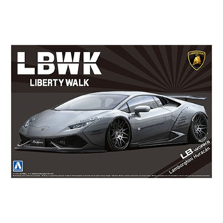 รถโมเดล แบบประกอบทำสี 1/24 LB-WORKS Lamborghini Huracan Ver.2