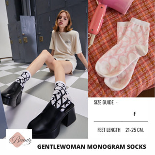 [พร้อมส่ง] ถุงเท้า Gentlewoman Monogram Socks