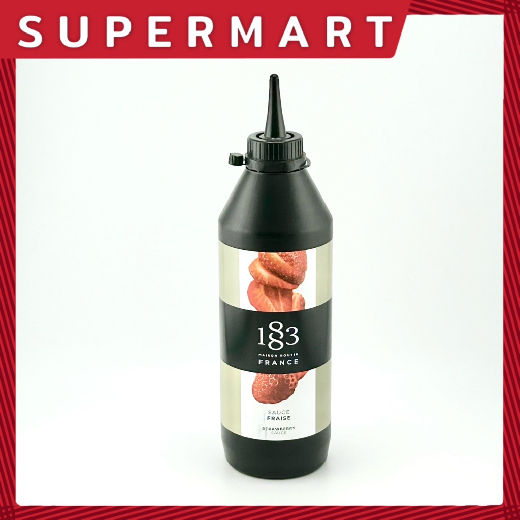 SUPERMART 1883 Strawberry Sauce 500 ml.#1108191 1883 (ผลิตภัณฑ์ราดหน้าขนมและเครื่องดื่ม)