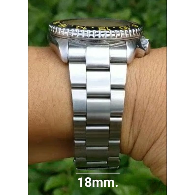 สายนาฬิกา 22-18 มิล 3D oyster สำหรับ Seiko skx , Seiko 5 sport รหัส srpd และ Seiko 5 sport gmt รหัส 