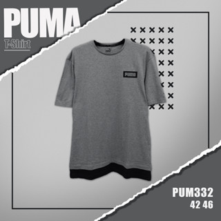 เสื้อยืดเเขนสั้น puma รหัส 332 ผ้านิ่มใส่สบาย ระบายอากาศดี ใส่ได้ทั้งชายและหญิง