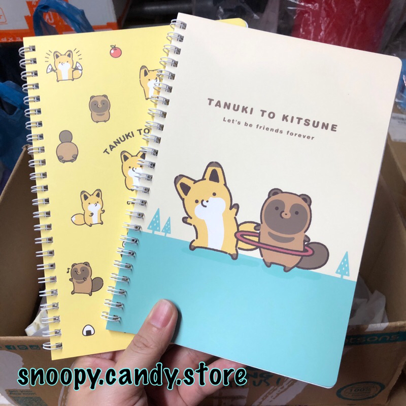Tanuki to Kitsune เพื่อนซี้หมาจิ้งจอกและทานูกิ Collections ~ สมุดแบบห่วง ขนาด A5