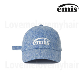 Preorder ) EMIS - NEW LOGO DENIM BALL CAP-LIGHT BLUE DENIM