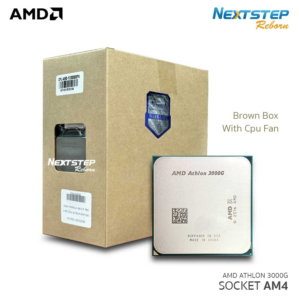 AMD ATHLON 3000G 3.5GHz MPK Brown Box 2C/4T AM4 ( CPU ซีพียู ) สินค้าใหม่ ประกันศูนย์ไทย