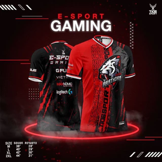 เสื้อพิมพ์ลาย E-SPORT GAMING แบบโคตรสวย