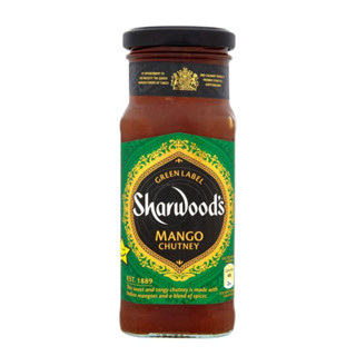 Sharwoods Mango Chutney Sharwoods Green Label เครื่องปรุงรส ซอส ซอสทำจากมะม่วง 360g