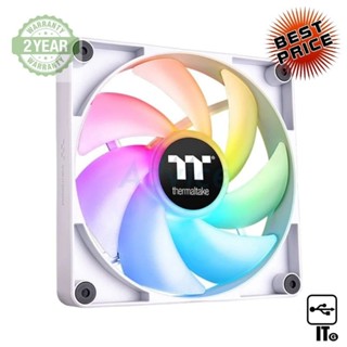 FAN CASE 14CM THERMALTAKE CT140 ARGB WHITE (PACK2, CL-F154-PL14SW-A) ประกัน 2Y พัดลมระบายความร้อน