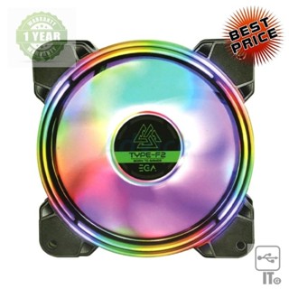 FAN CASE 12CM NUBWO EGA TYPE-F2 RGB พัดลมเคส ประกัน 1Y