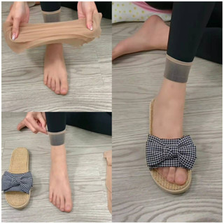 ถุงน่อง ข้อสั้น สีเนื้อ ยืดหยุ่น คู่ละ 7.8บาท 1แพค 5 คู่ CH0403