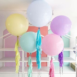 ลูกโป่ง 18 นิ้ว เนื้อหนา สีใส คุณภาพดี พร้อมส่งจากไทย