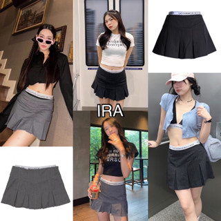 BY IRA  ซื้อในไลฟ์ลด50% (พร้อมส่ง) SCULPTOR APPAREL SKIRT (S,M) กระโปรงสองชั้น Y2K ผ้าอย่างดี มีซับใน ใส่สบาย