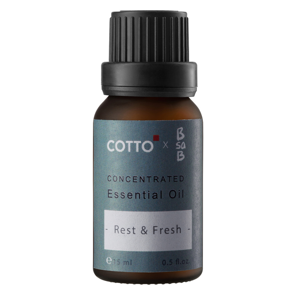 COTTO น้ำมันหอมระเหย 15มล กลิ่นเรสแอนด์เฟรช SOC001 (CONCENTRATED OIL 15ML -REST&FRESH SCENT)