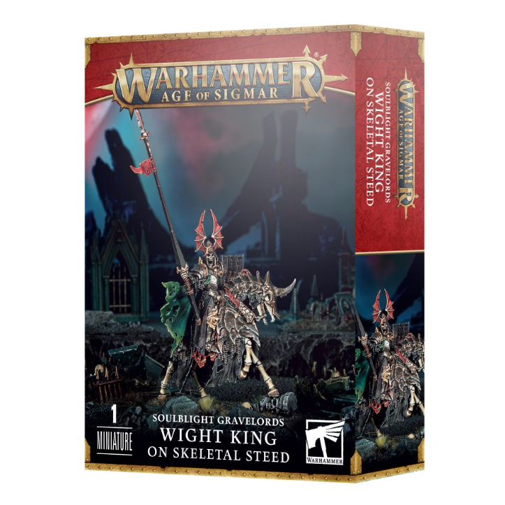 [GWพร้อมส่ง] WARHAMMER AOS: SOULBLIGHT GRAVELORDS: WIGHT KING ON SKELETAL STEED โมเดลประกอบการเล่น