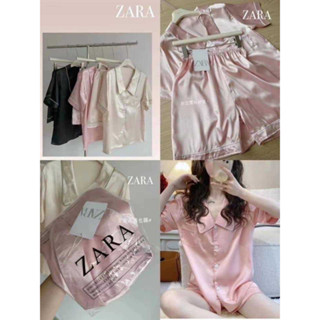 ชุดนอนผ้าซาติน ป้าย zara