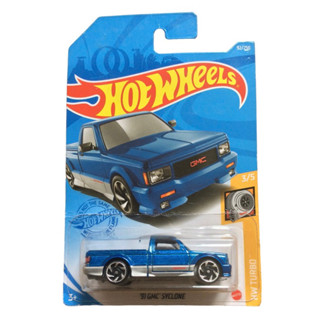 hot wheels 91 gmc syclone blue