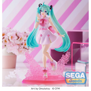 (ของแท้ Lot.JP🇯🇵) SEGA Hatsune Miku Sakura Miku (Omutatsu Ver.) Figure Vocaloid