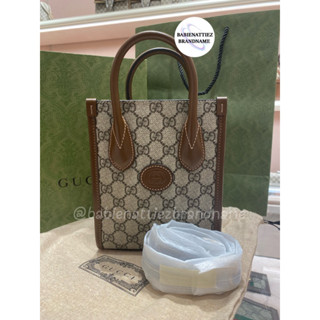 🔥HOT ITEMS🔥(แท้ 100% จาก King Power) Gucci Mini Tote Bag with Interlocking G มีสาย Crossbody รุ่นฮิต