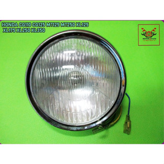 HONDA CG110 CG125 MT125 MT250 XL125 XL175 XL250 XL350 GL100 JX100 HEADLIGHT HEADLAMP SET // ไฟหน้า จานฉาย