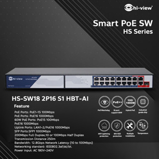 HS-SW18 2P16 S1 HBT-AI  Smart POE switch