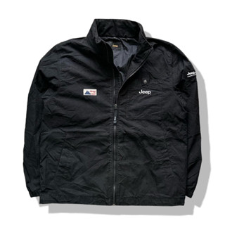 Jeep Black Outdoor Hooded Jacket รอบอก 46”