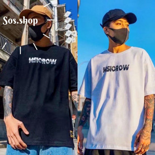 SOSส่งจากไทย เสื้อยืดMSIOROW คอกลม แขนสั้น แฟชั่นเหมาะกับการพักผ่อน #W19