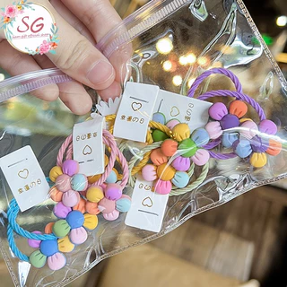 ยางรัดผมผ้ายืด สุ่มสี ยางรัดผมแฟชั่น ราคา/1 เส้น