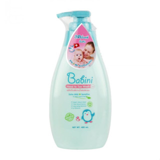 Provamed Babini Head to Toe Wash สบู่เหลวอาบน้ำและสระผม สูตรอ่อนโยนเป็นพิเศษ 1 ขวด ขนาด 480 ml (990493)