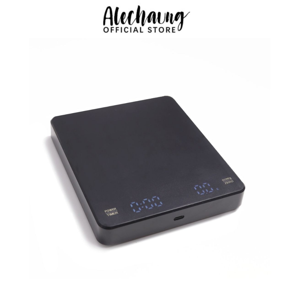 Alechaung เครื่องชั่งกาแฟดิจิตอล 3kg 0.1g เครื่องชั่งกาแฟ ตาชั่งกาแฟ จอLCD ตั้งเวลาได้ Coffee Scale