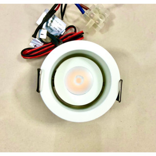 Downlight LED 3W แสงวอร์มไวท์ 3000K มุม 13 องศา ดาวน์ไลท์ขนาดเล็ก Mini Downlight