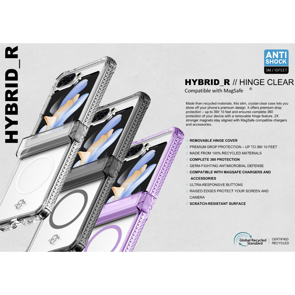 เคส ITSKINS Hybrid HINGE With Magnets - Samsung Galaxy Z Flip 5