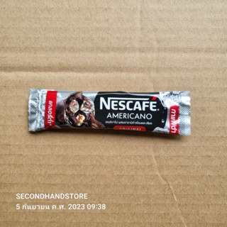 Nescafe เนสกาแฟ 3-IN-1 AMERICANO อเมริกาโน่ ผสมอาราบิก้าคั่วบดละเอียด สูตร ORIGINAL 9.6G แพ็ค 1 ซอง