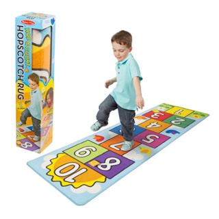 พรมฮ๊อพสต๊อต เกมเล่นตังเกในบ้าน มาพร้อมถุงทราย Melissa &amp; Doug Hop &amp; Count Hopscotch Rug