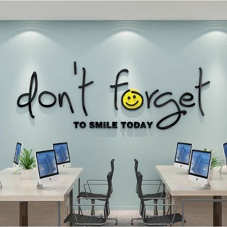 [MH] สติ๊กเกอร์อะคริลิค 3D dont forget to smile today