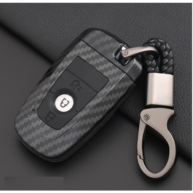 🇹🇭พร้อมส่งจากไทย🇹🇭 เคสกุญแจรถยนต์ Ford Everest Ranger Raptor เคฟล่าดำเงา แบบ 2 ปุ่มกด สินค้าพร้อมส่ง