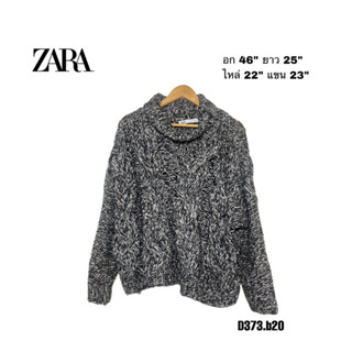 เสื้อกันหนาวไหมพรม ZARA อก 46 คอเต่าไหมพรม overcoat D373.b20