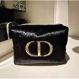 Dior กระเป๋า CD ทอง หมอน เลื่อมดำ #ใบใหญ่มว๊าก