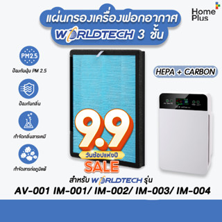 แผ่นกรองเครื่องฟอกอากาศรุ่น AV-001 IM-001, IM-002, IM-003, IM-004 AVANA MGT WORLDTECH