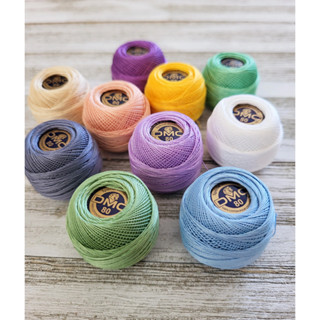 DMC Brilliant Tatting Thread No.80 ไหมถักแททเส้นเล็กพิเศษ ขนาด 5g made in france 🇫🇷